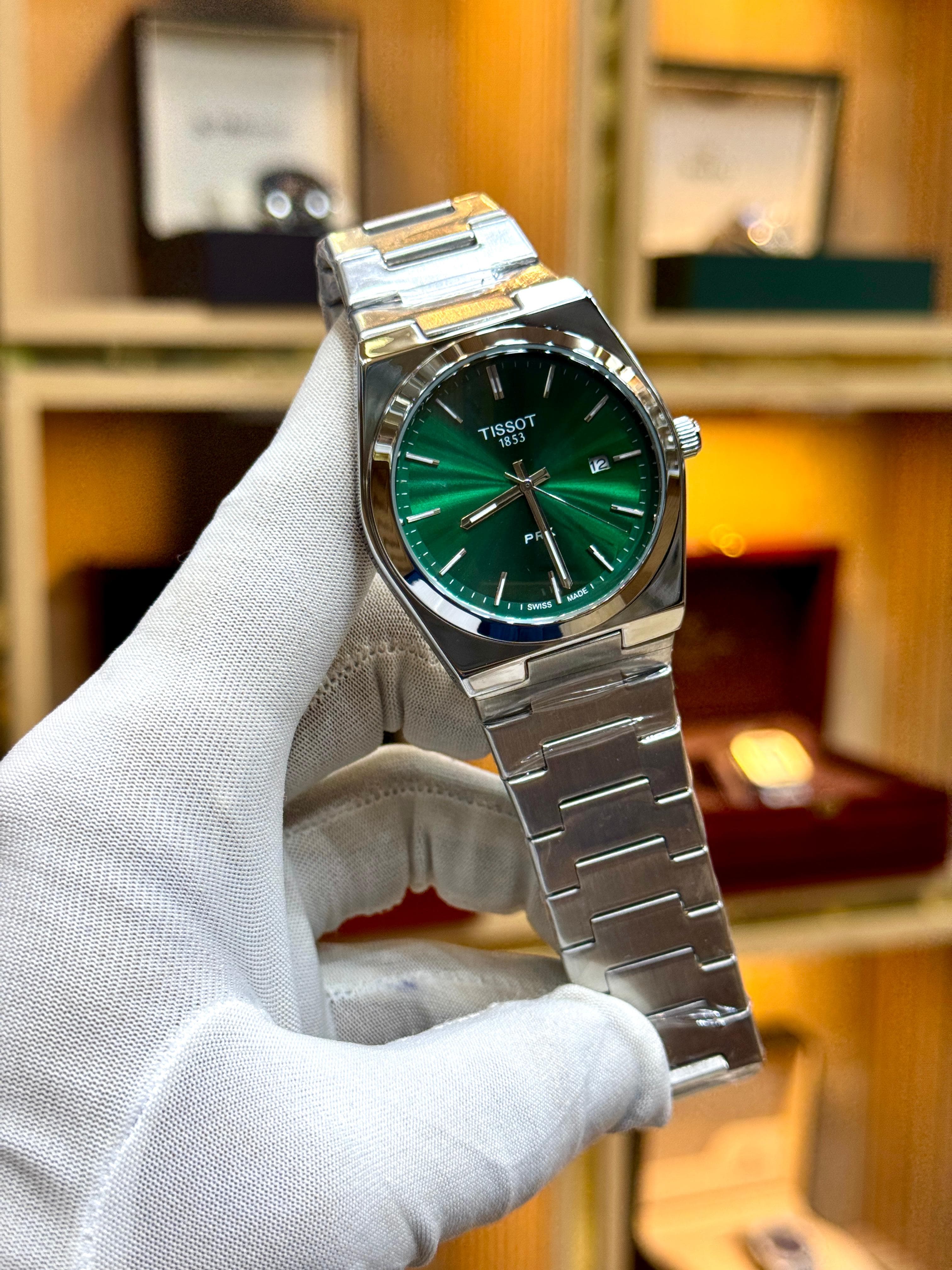 Tissot green Dial PRX